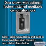 12" Wide Double Tier See-Through Metal Locker - 3 Wide - 5 Feet High - 12" Deep by Salsbury - Image 10