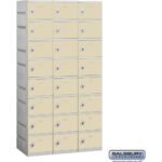 12" Wide Eight Tier Plastic Locker - 3 Wide - 6 Feet High - 18" Deep by Salsbury - Image 5
