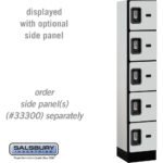 12" Wide Five Tier Box Style Designer Wood Locker - 1 Wide - 5 Feet High - 15" Deep by Salsbury - Image 20