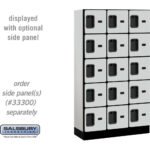 12" Wide Five Tier Box Style Designer Wood Locker - 3 Wide - 5 Feet High - 15" Deep by Salsbury - Image 16