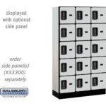 12" Wide Five Tier Box Style Designer Wood Locker - 3 Wide - 5 Feet High - 15" Deep by Salsbury - Image 17