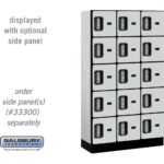 12" Wide Five Tier Box Style Designer Wood Locker - 3 Wide - 5 Feet High - 15" Deep by Salsbury - Image 19