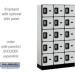 12" Wide Five Tier Box Style Designer Wood Locker - 3 Wide - 5 Feet High - 15" Deep by Salsbury - Image 20