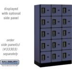 12" Wide Five Tier Box Style Designer Wood Locker - 3 Wide - 5 Feet High - 18" Deep by Salsbury - Image 7
