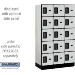 12" Wide Five Tier Box Style Designer Wood Locker - 3 Wide - 5 Feet High - 18" Deep by Salsbury - Image 17