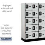12" Wide Five Tier Box Style Designer Wood Locker - 3 Wide - 5 Feet High - 18" Deep by Salsbury - Image 20