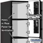 12" Wide Five Tier Box Style Designer Wood Locker - 3 Wide - 5 Feet High - 18" Deep by Salsbury - Image 33