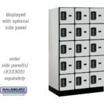 12" Wide Five Tier Box Style Designer Wood Locker - 3 Wide - 5 Feet High - 21" Deep by Salsbury - Image 17