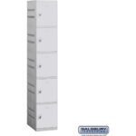 12" Wide Five Tier Plastic Locker - 1 Wide - 6 Feet High - 18" Deep by Salsbury - Image 3