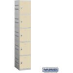 12" Wide Five Tier Plastic Locker - 1 Wide - 6 Feet High - 18" Deep by Salsbury - Image 5