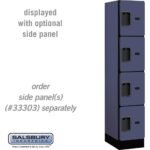 12" Wide Four Tier Designer Wood Locker - 1 Wide - 5 Feet High - 18" Deep by Salsbury - Image 6