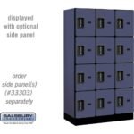 12" Wide Four Tier Designer Wood Locker - 3 Wide - 5 Feet High - 18" Deep by Salsbury - Image 7