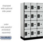 12" Wide Four Tier Designer Wood Locker - 3 Wide - 5 Feet High - 18" Deep by Salsbury - Image 17