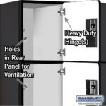 12" Wide Four Tier Designer Wood Locker - 3 Wide - 5 Feet High - 18" Deep by Salsbury - Image 33