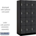 12" Wide Four Tier Designer Wood Locker - 3 Wide - 6 Feet High - 21" Deep by Salsbury - Image 4