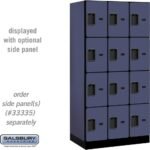 12" Wide Four Tier Designer Wood Locker - 3 Wide - 6 Feet High - 21" Deep by Salsbury - Image 6