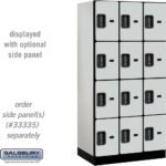 12" Wide Four Tier Designer Wood Locker - 3 Wide - 6 Feet High - 21" Deep by Salsbury - Image 17
