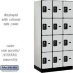 12" Wide Four Tier Designer Wood Locker - 3 Wide - 6 Feet High - 21" Deep by Salsbury - Image 18