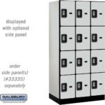 12" Wide Four Tier Designer Wood Locker - 3 Wide - 6 Feet High - 21" Deep by Salsbury - Image 20
