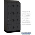 12" Wide Four Tier Designer Wood Locker - 3 Wide - 6 Feet High - 21" Deep by Salsbury - Image 36