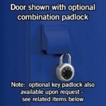 12" Wide Four Tier Heavy Duty Plastic Locker - 1 Wide - 6 Feet High - 18" Deep - Blue by Salsbury - Image 4