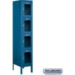 12" Wide Four Tier See-Through Metal Locker - 1 Wide - 5 Feet High - 15" Deep by Salsbury - Image 2