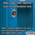 12" Wide Four Tier See-Through Metal Locker - 1 Wide - 6 Feet High - 12" Deep by Salsbury - Image 9