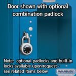 12" Wide Four Tier See-Through Metal Locker - 3 Wide - 6 Feet High - 15" Deep by Salsbury - Image 8