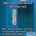 12" Wide Four Tier See-Through Metal Locker - 3 Wide - 6 Feet High - 15" Deep by Salsbury - Image 10