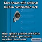 12" Wide Four Tier Standard Metal Locker - 3 Wide - 5 Feet High - 18" Deep by Salsbury - Image 9