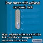 12" Wide Four Tier Standard Metal Locker - 3 Wide - 5 Feet High - 18" Deep by Salsbury - Image 10