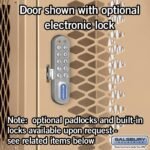 12" Wide Four Tier Vented Metal Locker - 1 Wide - 5 Feet High - 15" Deep by Salsbury - Image 6