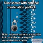 12" Wide Four Tier Vented Metal Locker - 1 Wide - 6 Feet High - 15" Deep by Salsbury - Image 8