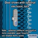 12" Wide Four Tier Vented Metal Locker - 1 Wide - 6 Feet High - 15" Deep by Salsbury - Image 10