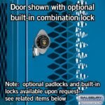 12" Wide Four Tier Vented Metal Locker - 1 Wide - 6 Feet High - 18" Deep by Salsbury - Image 9