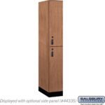 12" Wide Premier Wood Locker - Double Tier-1 Wide - 6 Feet High - 21" Deep by Salsbury - Image 15