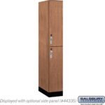 12" Wide Premier Wood Locker - Double Tier-1 Wide - 6 Feet High - 21" Deep by Salsbury - Image 16