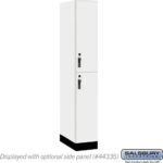 12" Wide Premier Wood Locker - Double Tier-1 Wide - 6 Feet High - 21" Deep by Salsbury