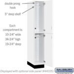 12" Wide Premier Wood Locker - Double Tier-1 Wide - 6 Feet High - 21" Deep by Salsbury - Image 38