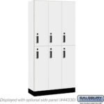 12" Wide Premier Wood Locker - Double Tier-3 Wide - 6 Feet High - 15" Deep by Salsbury - Image 2