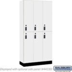 12" Wide Premier Wood Locker - Double Tier-3 Wide - 6 Feet High - 15" Deep by Salsbury - Image 3