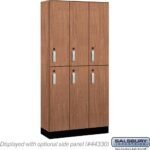 12" Wide Premier Wood Locker - Double Tier-3 Wide - 6 Feet High - 15" Deep by Salsbury - Image 17