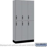 12" Wide Premier Wood Locker - Double Tier-3 Wide - 6 Feet High - 15" Deep by Salsbury - Image 25