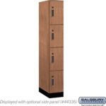 12" Wide Premier Wood Locker - Four Tier-1 Wide - 6 Feet High - 21" Deep by Salsbury - Image 14