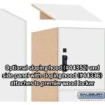 12" Wide Premier Wood Locker - Four Tier-1 Wide - 6 Feet High - 21" Deep by Salsbury - Image 41