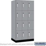 12" Wide Premier Wood Locker - Four Tier-3 Wide - 6 Feet High - 21" Deep by Salsbury - Image 35