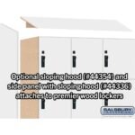 12" Wide Premier Wood Locker - Four Tier-3 Wide - 6 Feet High - 21" Deep by Salsbury - Image 41