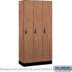 12" Wide Premier Wood Locker - Single Tier - 3 Wide - 6 Feet High - 18" Deep by Salsbury - Image 15