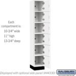 12" Wide Premier Wood Locker - Six Tier Box Style-1 Wide - 6 Feet High - 15" Deep by Salsbury - Image 38