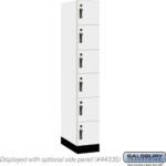 12" Wide Premier Wood Locker - Six Tier Box Style-1 Wide - 6 Feet High - 21" Deep by Salsbury